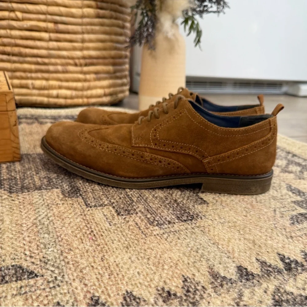 Joseph Abboud Men's Leather Suede Wingtip Dress Shoes Robert II Size 10.5